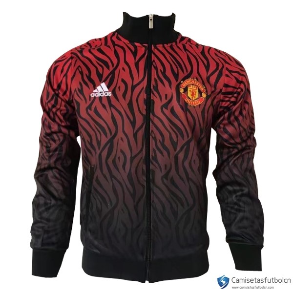 Chaqueta Manchester United 2017-18 Rojo Negro